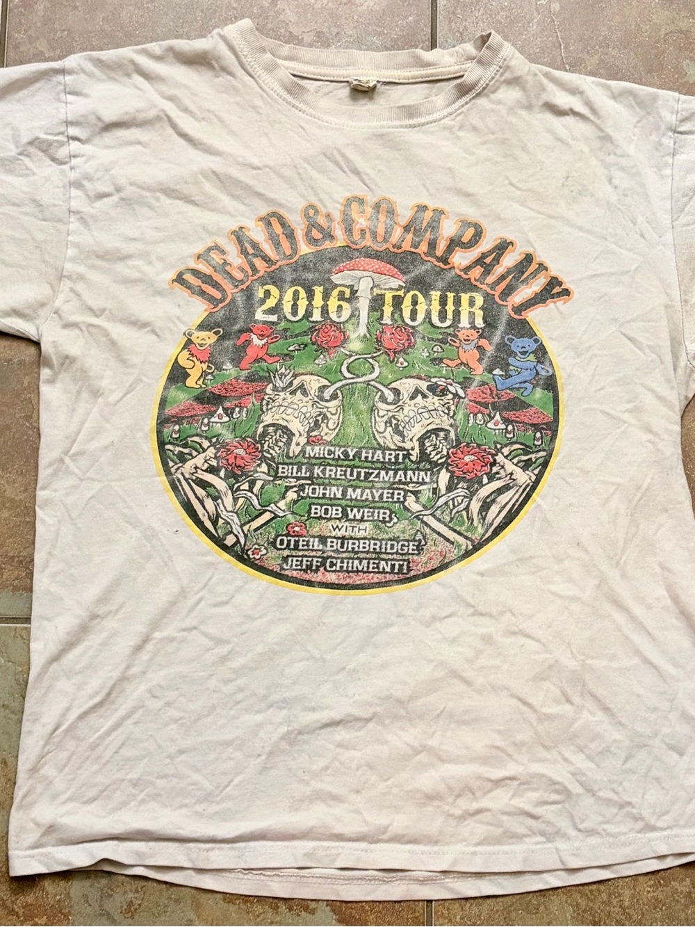 2016 Dead& Company Tour Short Sleeve TโShirt - White